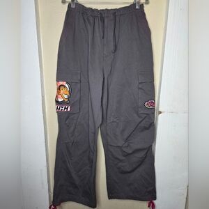 Dumbgood Powerpuff Girls Pants size Small New Baggie Gray Cargo Pockets